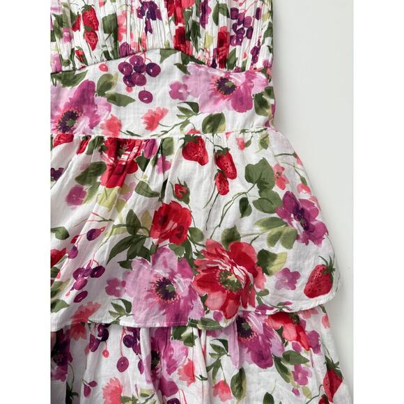 Abercrombie and fitch floral berry tiered maxi dress - size small - Picture 6 of 7